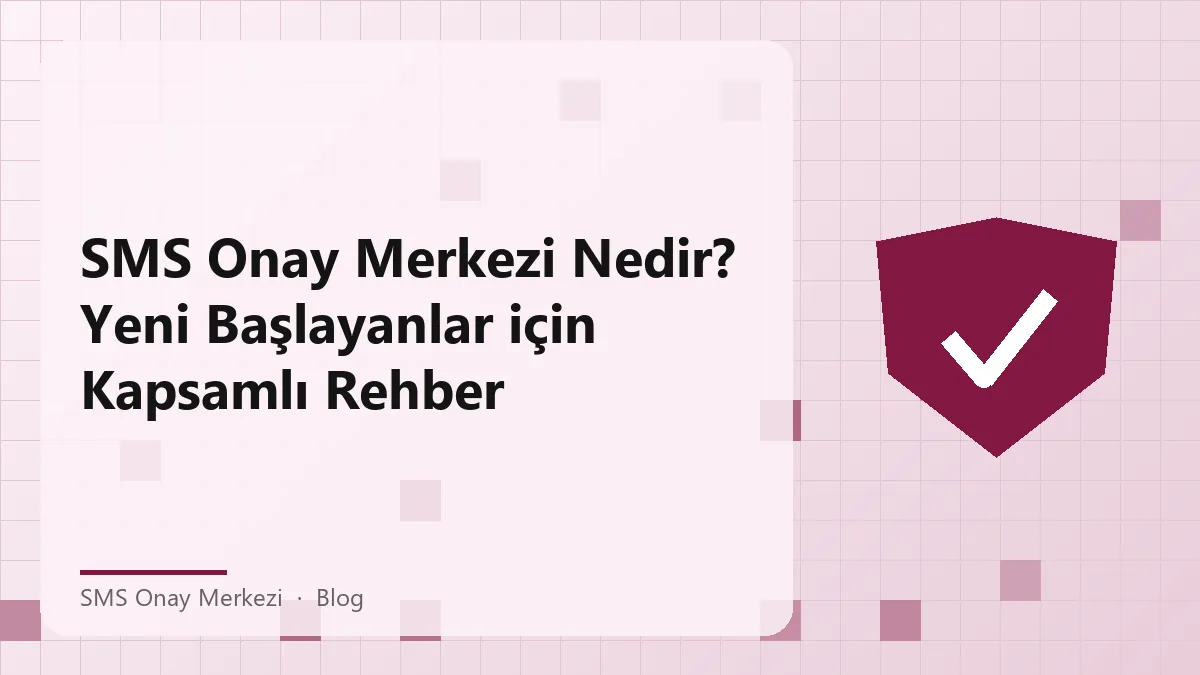 SMS Onay Merkezi hizmetini anlatan görsel